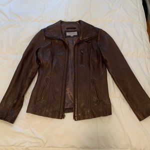 Andrew Marc x Marc New York | REAL LEATHER Brown Jacket | Size S